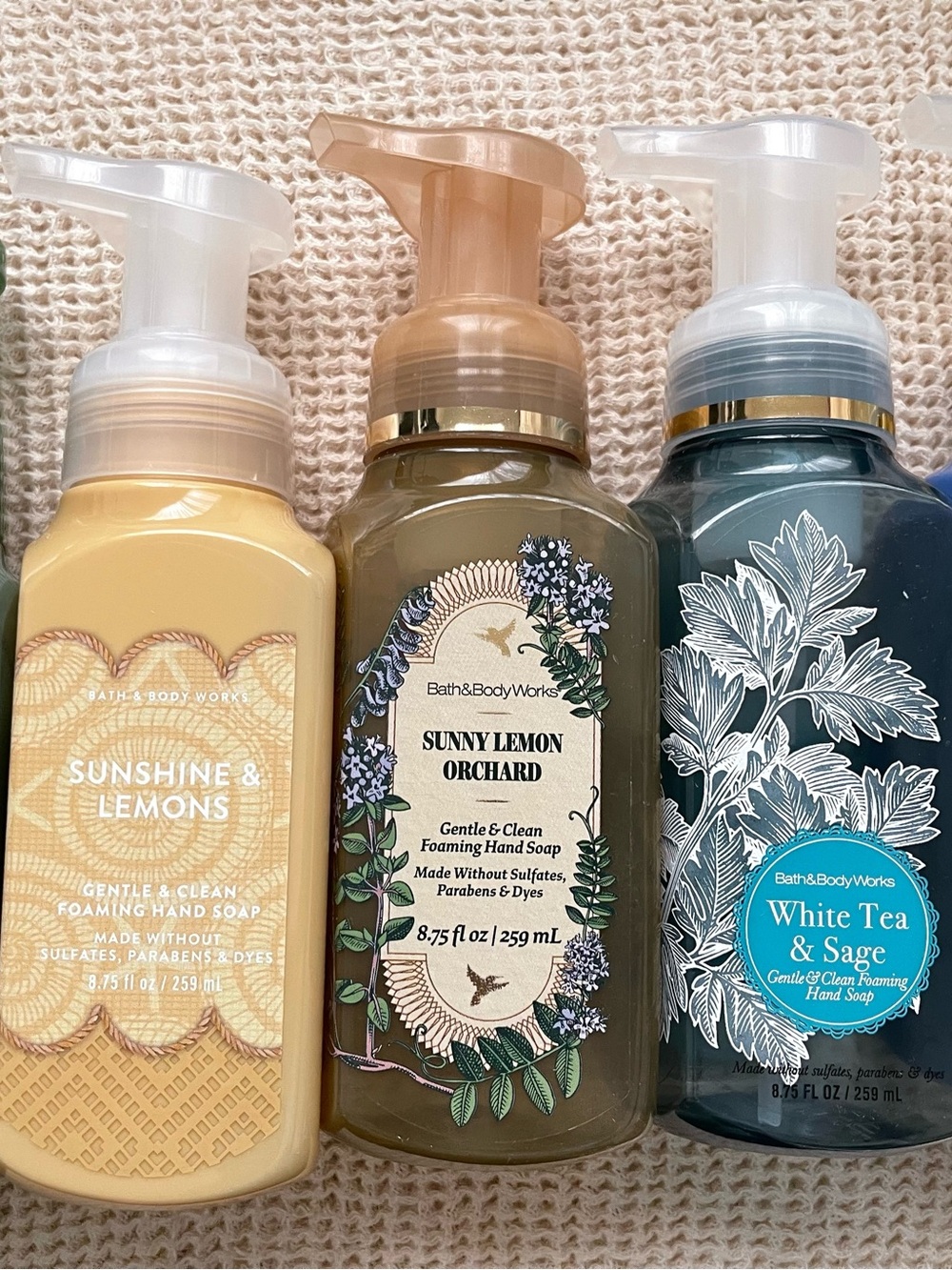 EMPTY DISPENSERS Bath & Body Works Sunny Lemon Orchard Foaming Hand Soap